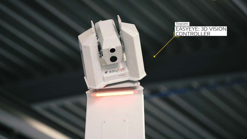 EasyEye 3D vision controller looking at the production process underneath