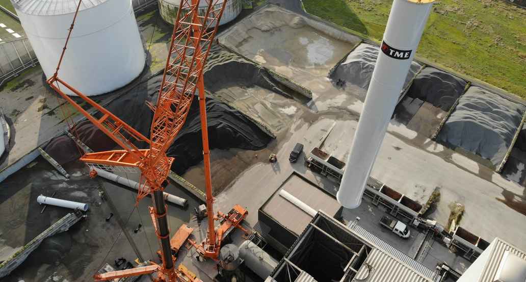 Flue-gas stack for asphalt plant2