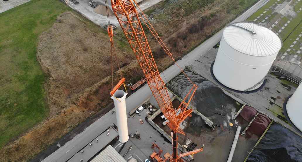 Flue-gas stack for asphalt plant3